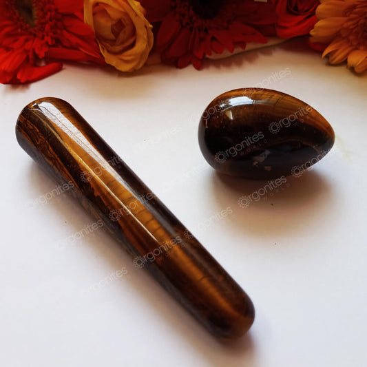 Tiger Eye Yoni Egg And Wand