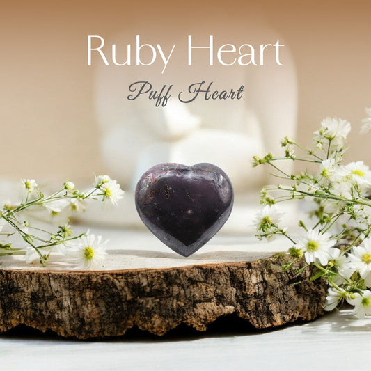 Ruby Heart Puff Heart