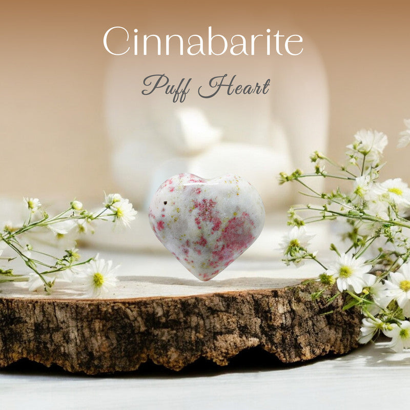 Cinnabarite Puff Heart