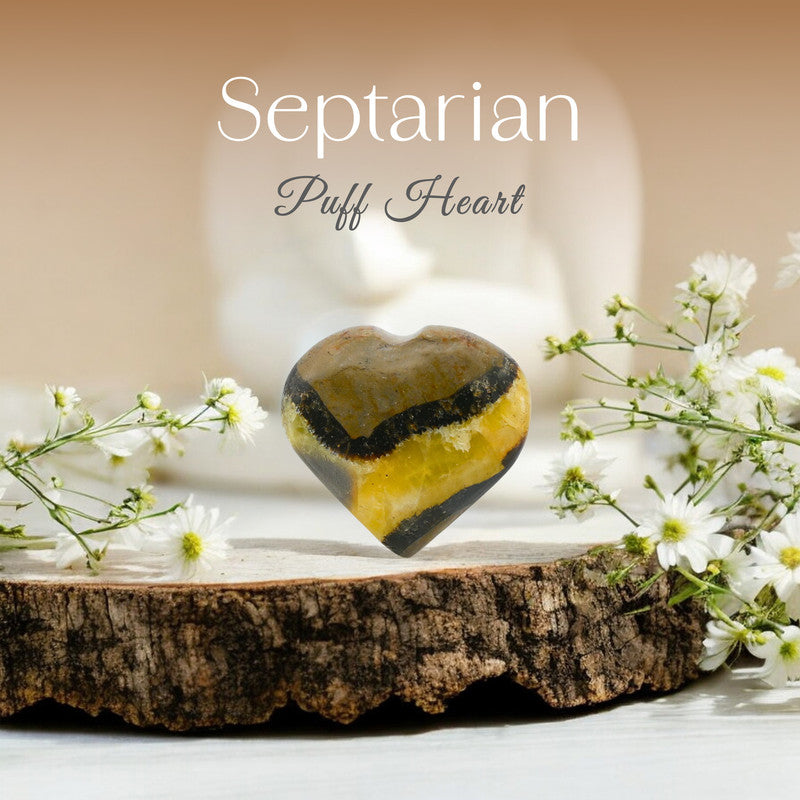 Septarian Puff Heart