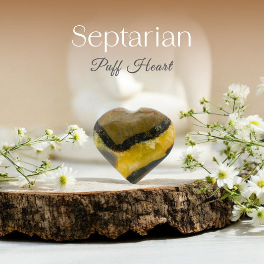 Septarian Puff Heart