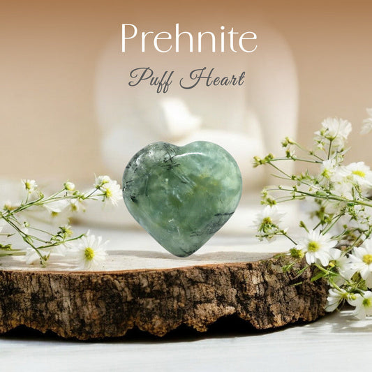 Prehnite Puff Heart