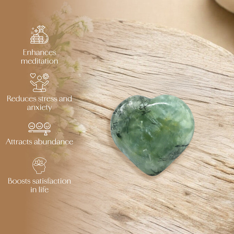 Prehnite Puff Heart
