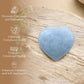 Blue Calcite Celestite Puff Heart