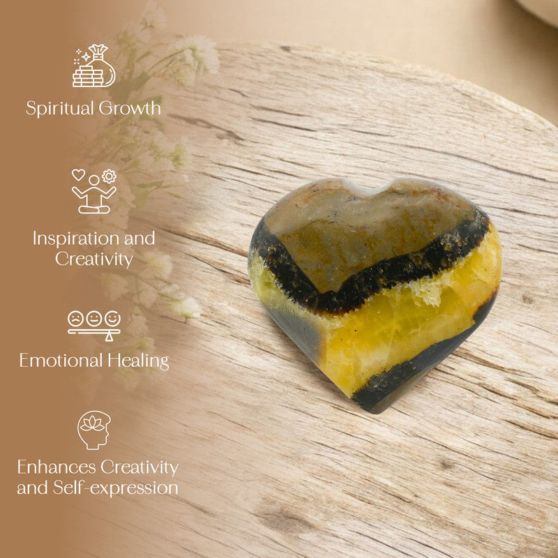 Septarian Puff Heart