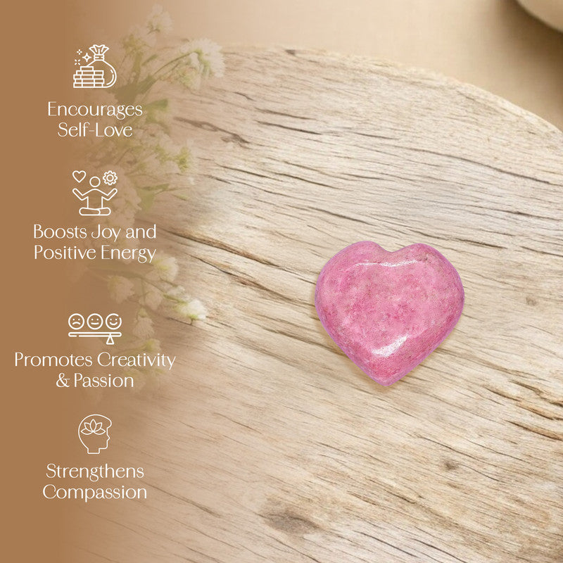 Thulite Puff Heart