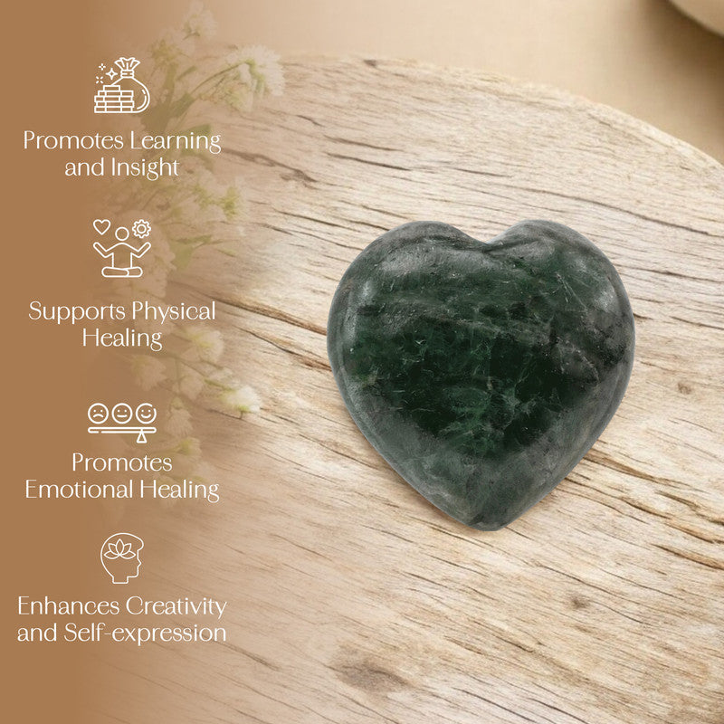 Chrome Diopside Puff Heart