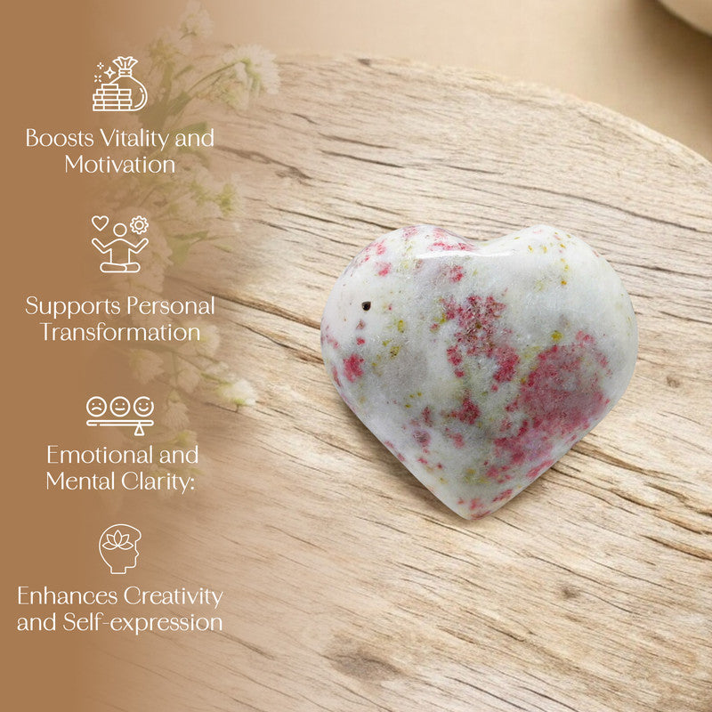 Cinnabarite Puff Heart