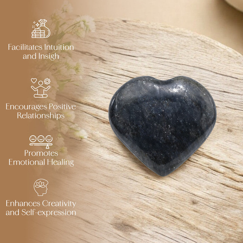 Blue Aventurine Puff Heart
