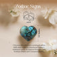 Chrysocolla Puff Heart
