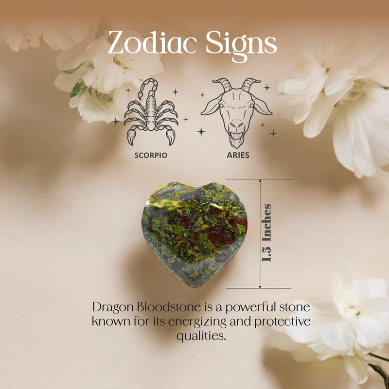 Dragon Bloodstone Puff Heart