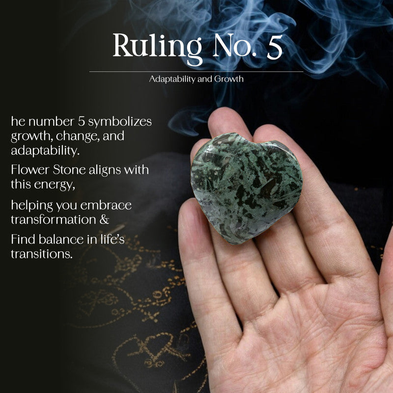 Flower Stone Puff Heart