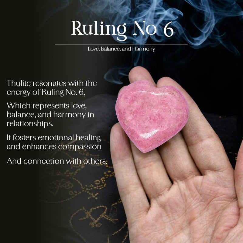 Thulite Puff Heart