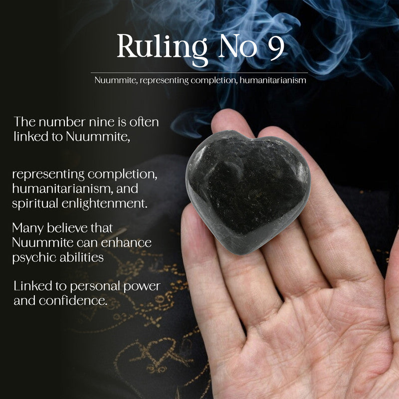 Nuummite Puff Heart