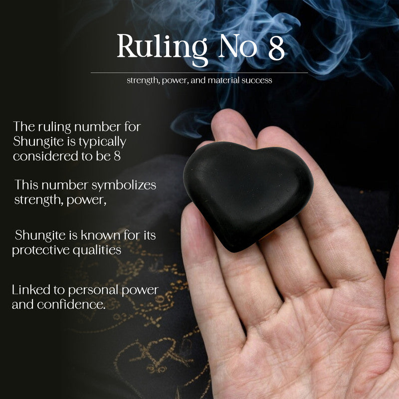 Shungite Puff Heart