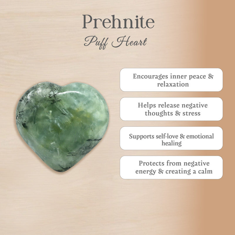 Prehnite Puff Heart