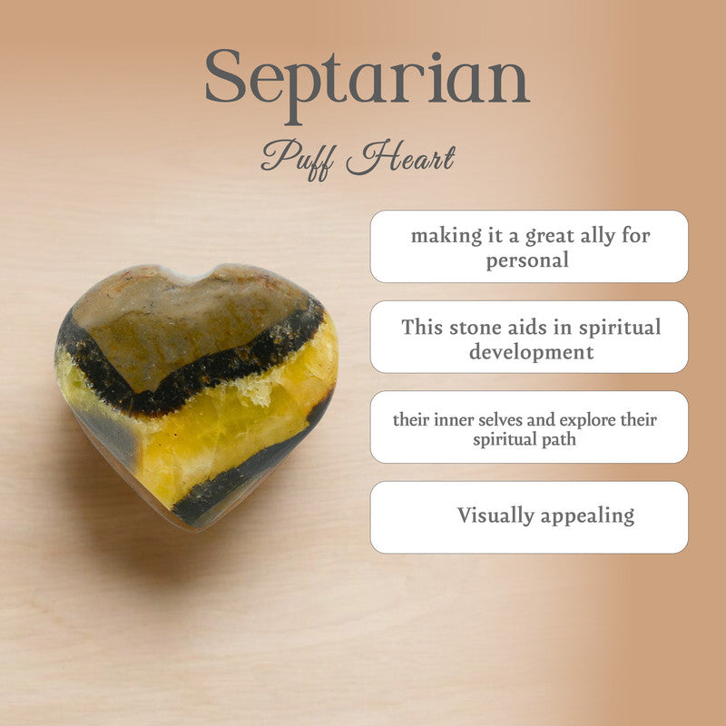 Septarian Puff Heart