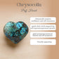 Chrysocolla Puff Heart