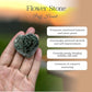 Flower Stone Puff Heart