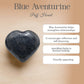 Blue Aventurine Puff Heart