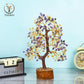 Citrine & Amethyst Crystal Tree (Golden Wire)