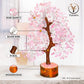 Rose Quartz Silver Wire Crystal Tree – 10-12 Inch