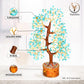 Turquoise Golden Wire Crystal Tree – 10-12 Inch