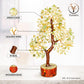 Green Jade Golden Wire Crystal Tree – 10-12 Inch