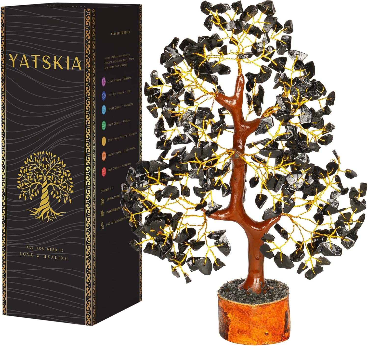 Black Tourmaline Crystal Tree