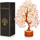Rose Quartz Golden Wire Crystal Tree