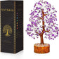 Amethyst Silver Wire Crystal Tree (10 - 12 Inch)