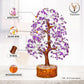 Amethyst Silver Wire Crystal Tree (10 - 12 Inch)
