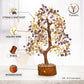 Citrine & Amethyst Crystal Tree (Golden Wire)