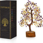 Citrine and Amethyst Tree for Wealth