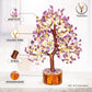 Amethyst Crystal Tree (Golden Wire) 10 - 12 Inch