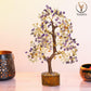 Citrine & Amethyst Crystal Tree (Golden Wire)
