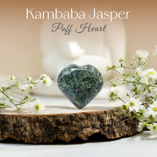 Kambaba Jasper Puff Heart