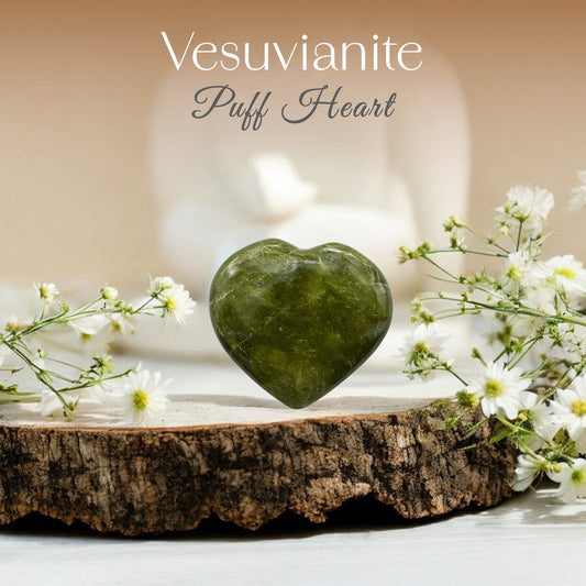 Vesuvianite Puff Heart