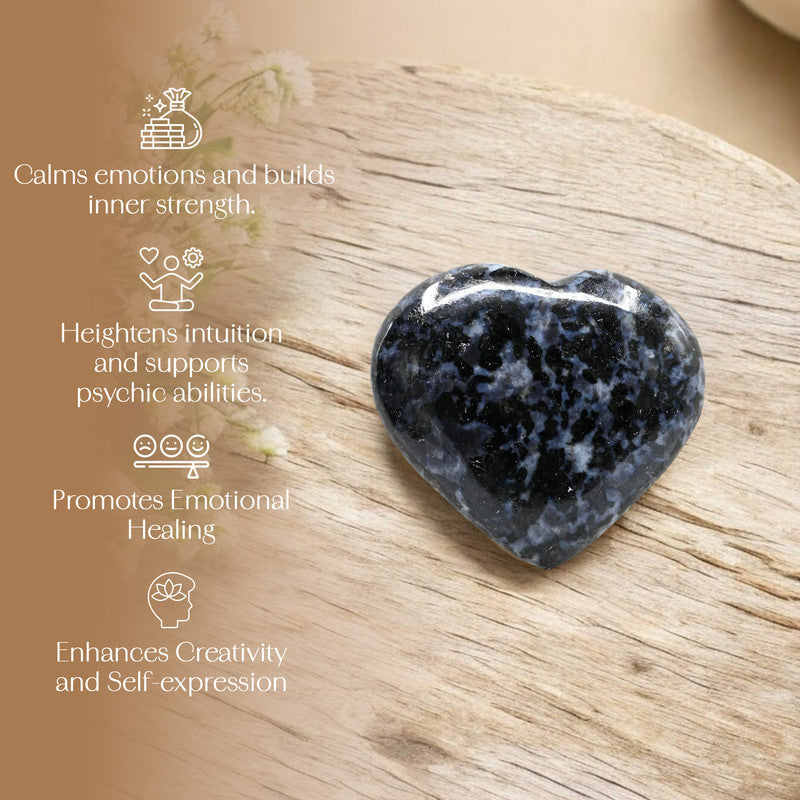 Indigo Gabbro Puff Heart