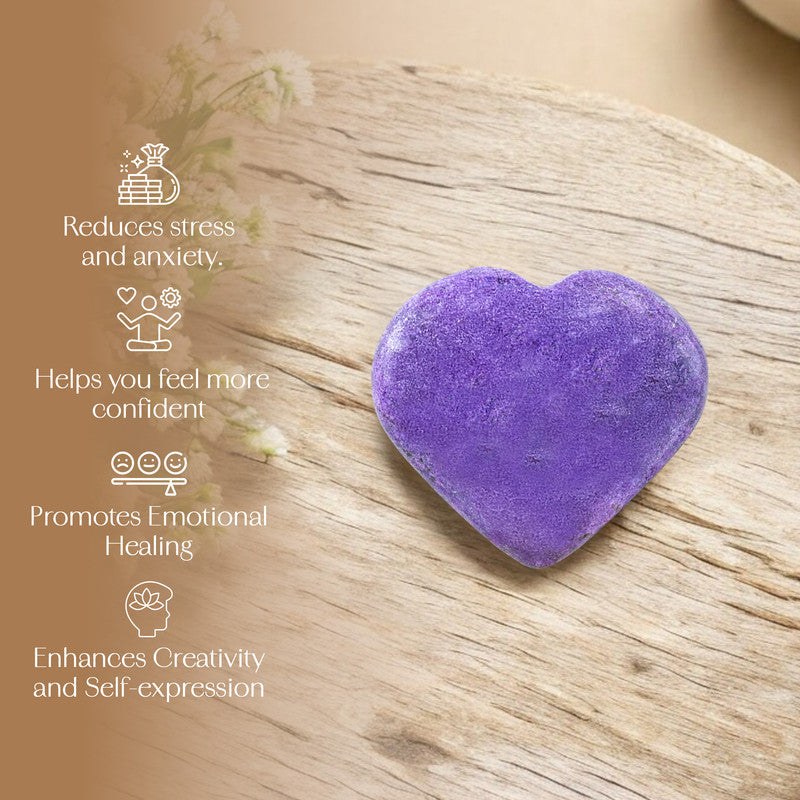 Stichtite Puff Heart