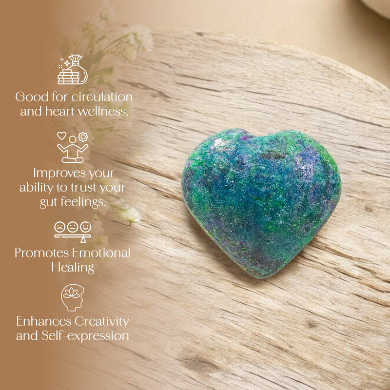 Ruby Fuchsite Puff Heart