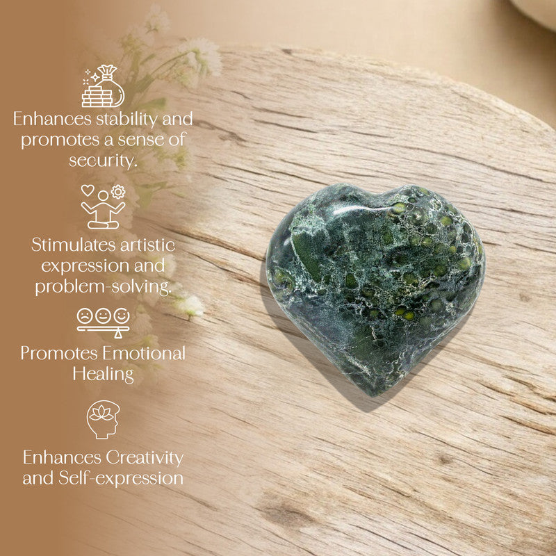Kambaba Jasper Puff Heart