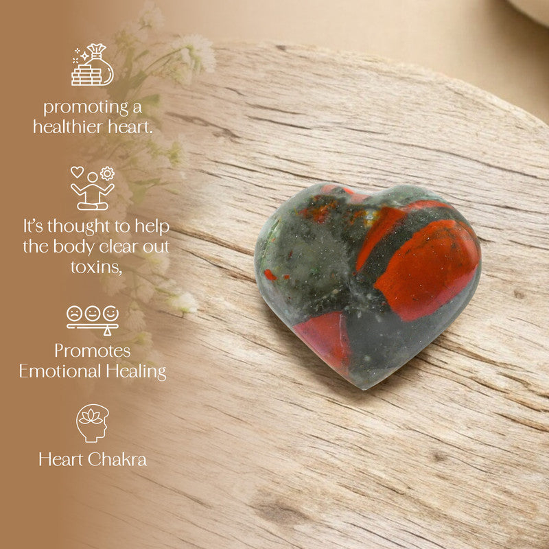 Bloodstone Puff Heart