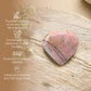 Rhodochrosite Puff Heart
