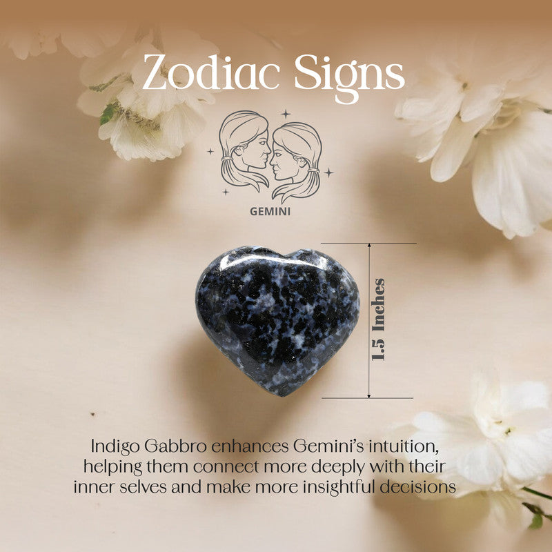 Indigo Gabbro Puff Heart