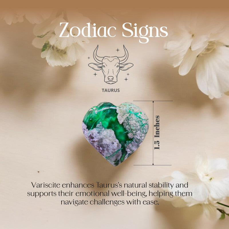 Variscite Puff Heart