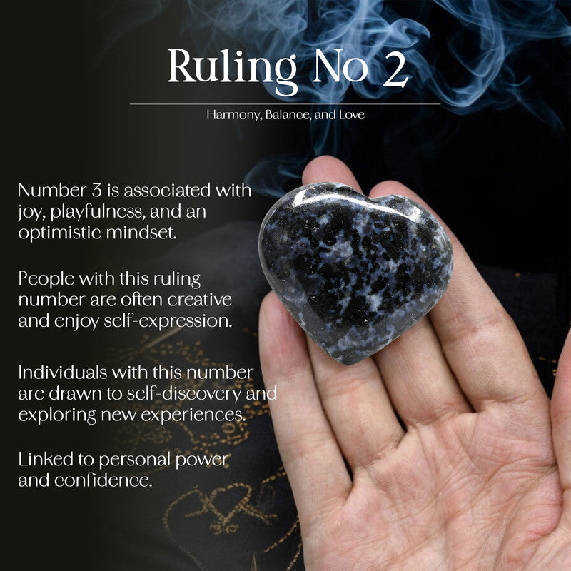 Indigo Gabbro Puff Heart