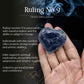 Iolite Puff Heart