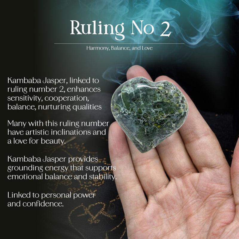 Kambaba Jasper Puff Heart