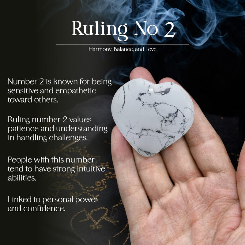 Howlite Puff Heart